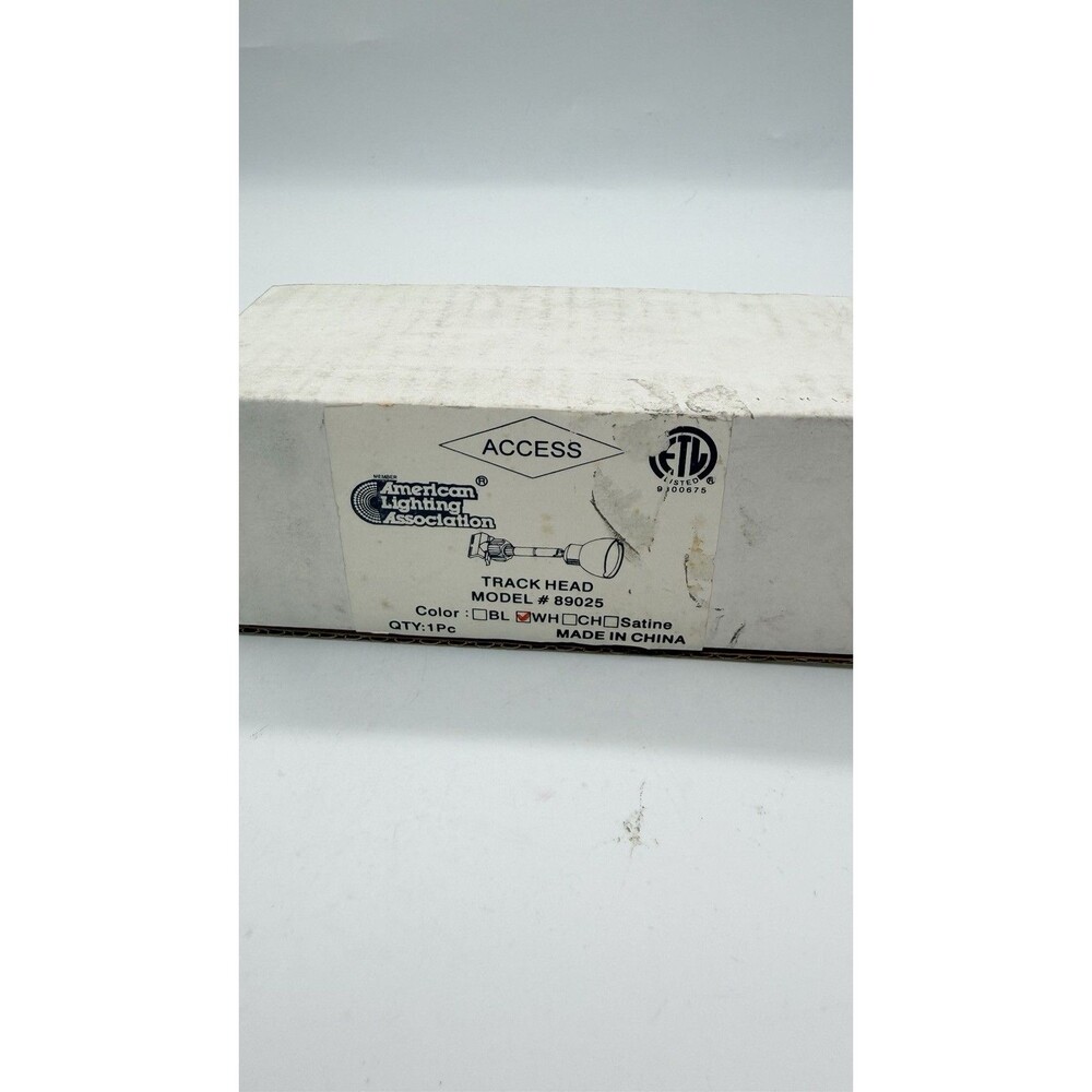 American Lighting Association Access 89025 White Track Light Head Fixture
